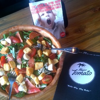 Major Tomato - Pizza Salad plenty to share a must try Outrageous delicious - Pizza Near Me - Allen Park, Michigan Major Tomato - Pizza Salad plenty to share a must try Outrageous delicious - Pizza Near Me - Allen Park, Michigan