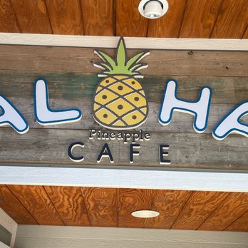 Aloha Cafe Pineapple - Store sign - Cafes Near Me - Honolulu, Hawaii