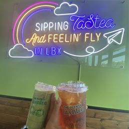 Matcha Milk Tea and Lychee Peachee Tea Matcha Milk Tea and Lychee Peachee Tea