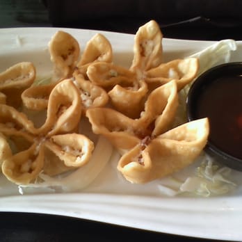 Thai Basil - Crab, Scallion and Cream Cheese Wontons. Very yum. - Thai Near Me - Northglenn, Colorado Thai Basil - Crab, Scallion and Cream Cheese Wontons. Very yum. - Thai Near Me - Northglenn, Colorado