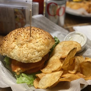 Oak Tree Lounge - Voodoo chicken sandwich - Bars Near Me - Jackson, Michigan