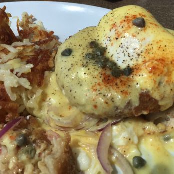 Breakers Breakfast, Brunch & Lunch - Crab Eggs Benedict perfectly cooked with stellar hash browns! - Breakfast & Brunch Near Me - Pacifica, California Breakers Breakfast, Brunch & Lunch - Crab Eggs Benedict perfectly cooked with stellar hash browns! - Breakfast & Brunch Near Me - Pacifica, California