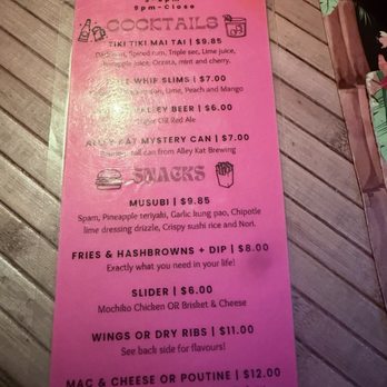 Tiki TiKi On Whyte - The happy hour menu - Hawaiian Near Me - Edmonton, Alberta Tiki TiKi On Whyte - The happy hour menu - Hawaiian Near Me - Edmonton, Alberta