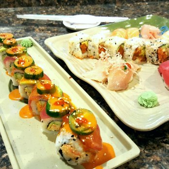 Sushingon - Jalapeño Roll $9.25 (left) and Golden Platter $14.95 on the right. - Mexican Near Me - Riverside, California Sushingon - Jalapeño Roll $9.25 (left) and Golden Platter $14.95 on the right. - Mexican Near Me - Riverside, California