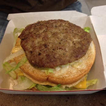 McDonald's - Shriveled up patty in burger~ - Fast Food Near Me - Vancouver, British Columbia