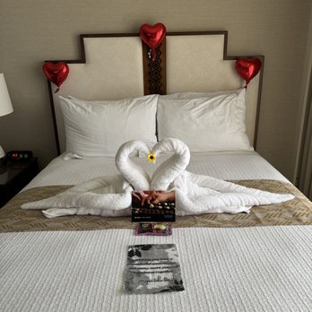 Outrigger Kā‘anapali Beach Resort - Anniversary "swans" left in our room. - Hotels Near Me - Lahaina, Hawaii