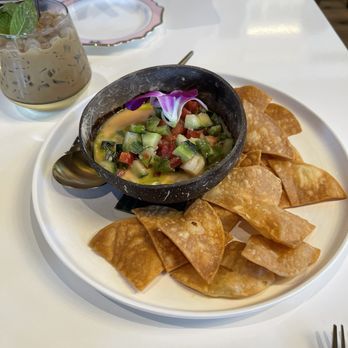 Breaking Dawn Brunch - Shrimp coconut ceviche  chefs kiss - Breakfast & Brunch Near Me - Los Gatos, California
