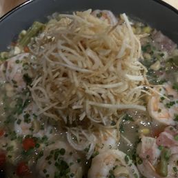 Shrimp with grits.