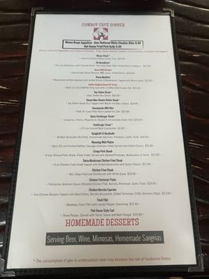 Menu photo 2 Cowboy Cafe Dubois, WY
