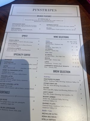 Menu photo 2 Pinstripes San Mateo, CA Menu photo 2 Pinstripes San Mateo, CA