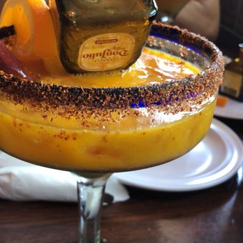 La Palma Mariscos - Essentially a mangonada made into a margarita. SO. BOMB. - Seafood Near Me - Chicago, Illinois