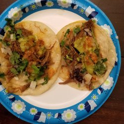 Taqueria Sanchez Food Truck - Tacos Desabrada...so damn tasty...