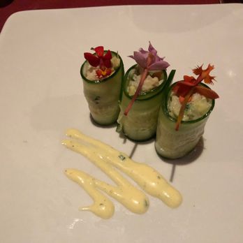 The Cellar Restaurant - Dungeness Crab and Cucumber Roulade - French Near Me - Fullerton, California The Cellar Restaurant - Dungeness Crab and Cucumber Roulade - French Near Me - Fullerton, California