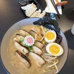 Ramen Bay - The pork ramen with extra pork and egg mmmm