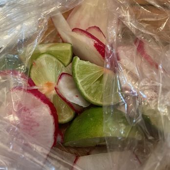 Tacos Arandas - complementary lines and radishes - Tacos Near Me - Bellflower, California Tacos Arandas - complementary lines and radishes - Tacos Near Me - Bellflower, California