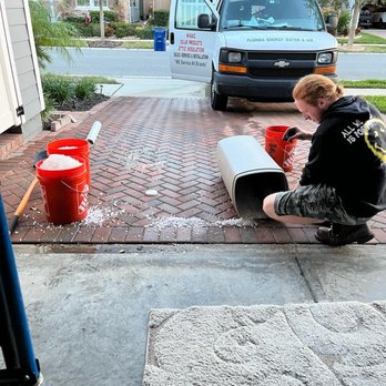 The Home Depot - Putting the dirty salt from the ground back into container - Hardware Stores Near Me - Clermont, Florida The Home Depot - Putting the dirty salt from the ground back into container - Hardware Stores Near Me - Clermont, Florida