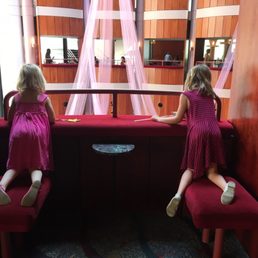 Two little girls were so happy to look out over all of the pink at Pinkalicious!! Two little girls were so happy to look out over all of the pink at Pinkalicious!!