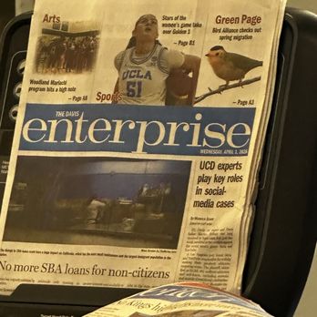 Davis Enterprise - Haven't seen a print issue in years! - Print Media Near Me - Davis, California