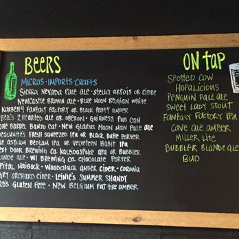 Players Sports Bar - Great local beer selection. Very local. - Sports Bars Near Me - Madison, Wisconsin
