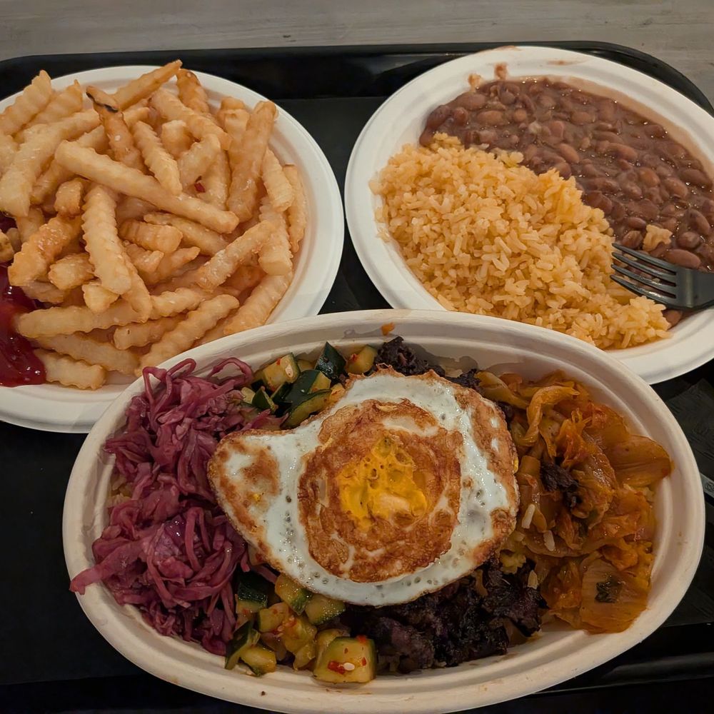 Mexican Seoul - French fries, rice and beans, asada rice bowl - Food Trucks Near Me - Seattle, Washington Mexican Seoul - French fries, rice and beans, asada rice bowl - Food Trucks Near Me - Seattle, Washington