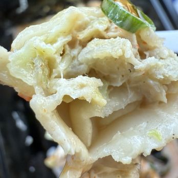 MexiHibachi - What the dumpling looks like inside. - Teppanyaki Near Me - Pinole, California