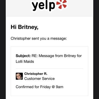 LOLLIMAIDS - Confirmation of appointment - Home Cleaning Near Me - Houston, Texas LOLLIMAIDS - Confirmation of appointment - Home Cleaning Near Me - Houston, Texas
