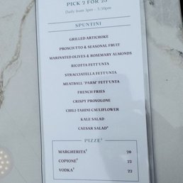 Menu Menu