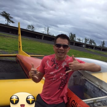 Honolulu Soaring - Me posing with my glider before boarding - Flight Instruction Near Me - Waialua, Hawaii