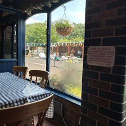 Pear Tree Creperie - Inside seating, outside and live music :)
