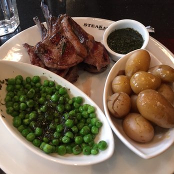 Steak & Co - Lamb cutler with potatoes and minted peas - Steakhouses Near Me - London, XGL Steak & Co - Lamb cutler with potatoes and minted peas - Steakhouses Near Me - London, XGL