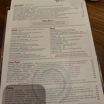 North Italia - Dinner menu - Italian Near Me - Greensboro, North Carolina North Italia - Dinner menu - Italian Near Me - Greensboro, North Carolina