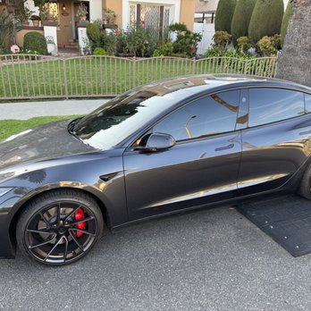 Bravo Tint - Tesla 3 (Limo tint on front and back). - Car Window Tinting Near Me - Los Angeles, California Bravo Tint - Tesla 3 (Limo tint on front and back). - Car Window Tinting Near Me - Los Angeles, California