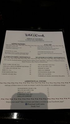 Menu photo 8 Wild Creek Restaurant Upper Lake, CA Menu photo 8 Wild Creek Restaurant Upper Lake, CA
