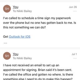 Here are emails with no response. Here are emails with no response.