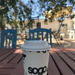 Sogo Beans And Boards - Vanilla latte and raspberry scone