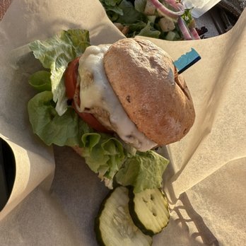 Padaro Beach Grill - Turkey Burger on wheat bun - bun was extremely hard after they toasted - American Near Me - Carpinteria, California Padaro Beach Grill - Turkey Burger on wheat bun - bun was extremely hard after they toasted - American Near Me - Carpinteria, California