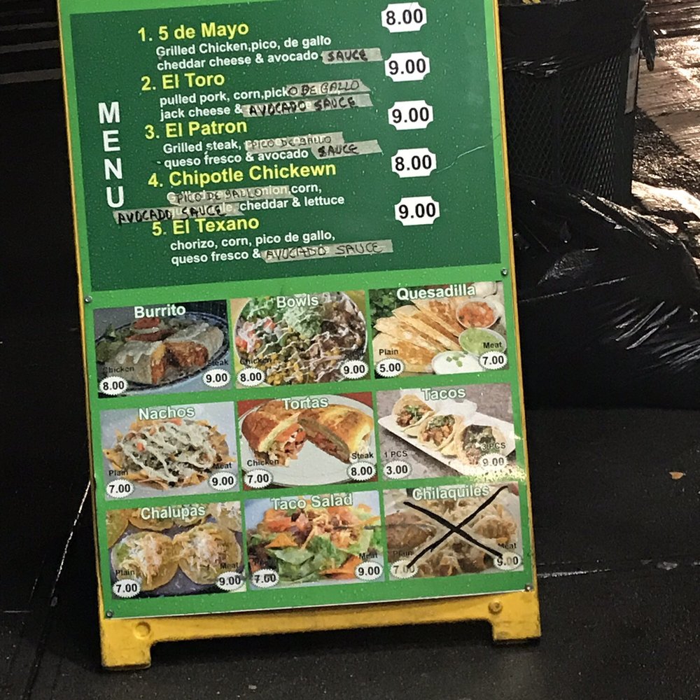 Uno Mas - a menu for burritos and bowls - Food Trucks Near Me - Long Island City, New York Uno Mas - a menu for burritos and bowls - Food Trucks Near Me - Long Island City, New York
