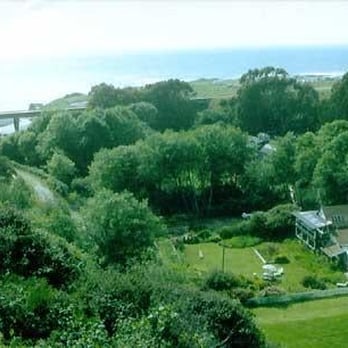 Howard Creek Ranch - The whole property... you have to cross a suspension bridge to get to the main house! - Bed & Breakfast Near Me - Westport, California