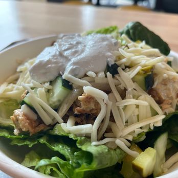 Rachel's Mediterranean Grill - romaine salad with chicken shawarma and tzatziki - Mediterranean Near Me - Pittsford, New York Rachel's Mediterranean Grill - romaine salad with chicken shawarma and tzatziki - Mediterranean Near Me - Pittsford, New York