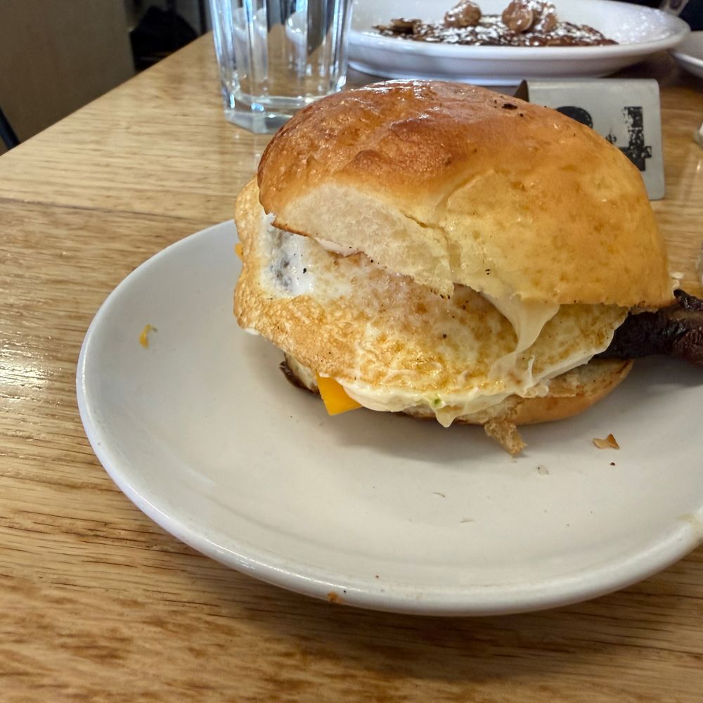 Breakfast By Salt’s Cure - The breakfast sandwich before looking closely - Breakfast & Brunch Near Me - Santa Monica, California Breakfast By Salt’s Cure - The breakfast sandwich before looking closely - Breakfast & Brunch Near Me - Santa Monica, California