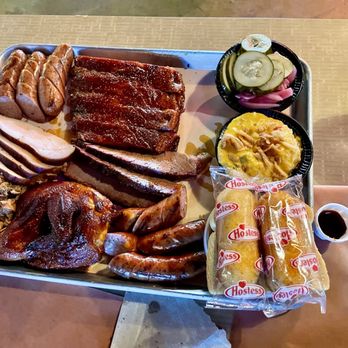 Butcher BBQ Stand - Meat locker with all meat except burnt ends. - Barbeque Near Me - Wellston, Oklahoma