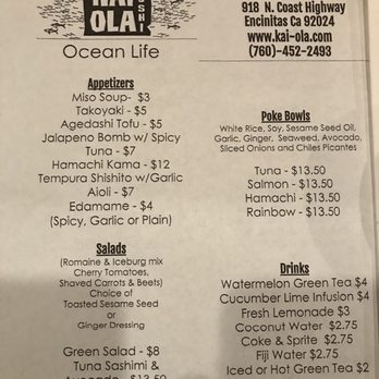 Kai Ola Sushi - Sushi Bars Near Me - Encinitas, California Kai Ola Sushi - Sushi Bars Near Me - Encinitas, California