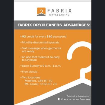 Fabrix Drycleaner - Advantages - Dry Cleaning Near Me - Moorestown, New Jersey Fabrix Drycleaner - Advantages - Dry Cleaning Near Me - Moorestown, New Jersey