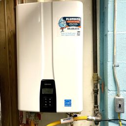 Our new Navien high-efficiency tankless water heater.