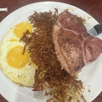 Rocky Mountain Grill - 2 Eggs, Hash Browns, Toast and Ham Steak Breakfast - Breakfast & Brunch Near Me - Edmond, Oklahoma Rocky Mountain Grill - 2 Eggs, Hash Browns, Toast and Ham Steak Breakfast - Breakfast & Brunch Near Me - Edmond, Oklahoma
