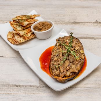 Myrtos BYOB - Stuffed Aubergine - Greek Near Me - Downingtown, Pennsylvania Myrtos BYOB - Stuffed Aubergine - Greek Near Me - Downingtown, Pennsylvania