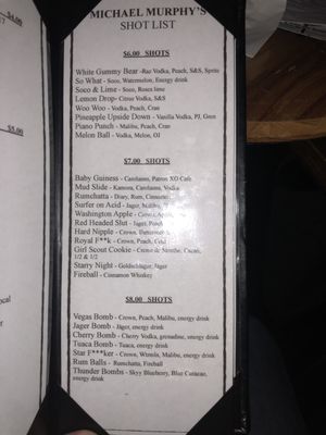 Menu photo 3 Michael Murphy's Dueling Piano Bar Oklahoma City, OK Menu photo 3 Michael Murphy's Dueling Piano Bar Oklahoma City, OK