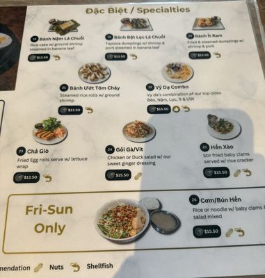 Menu photo 4 Quan Vy Da Westminster, CA Menu photo 4 Quan Vy Da Westminster, CA