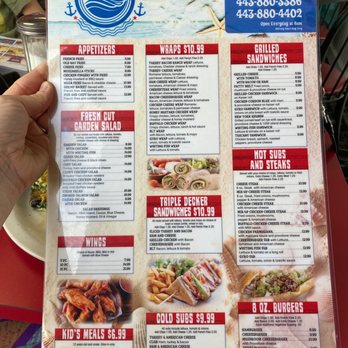 Sea Star Diner - Menu front - Breakfast & Brunch Near Me - Ocean City, Maryland