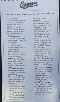 Canesa's Brooklyn Heros by null